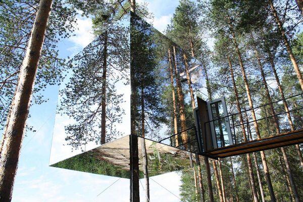 Mirrorcube Treehotel in Sweden. Picture: ArchitypeSource/Creative Commons Mirrorcube Treehotel in Sweden. Picture: ArchitypeSource/Creative Commons